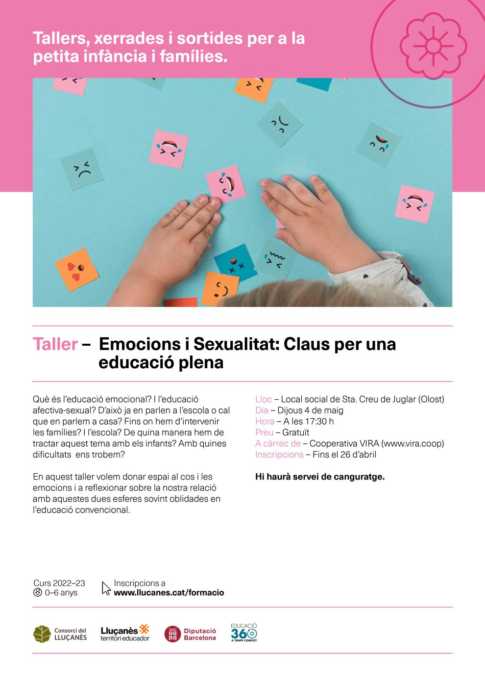 Activitats per a la petita infància i famílies els dies 4, 10 i 14 de maig